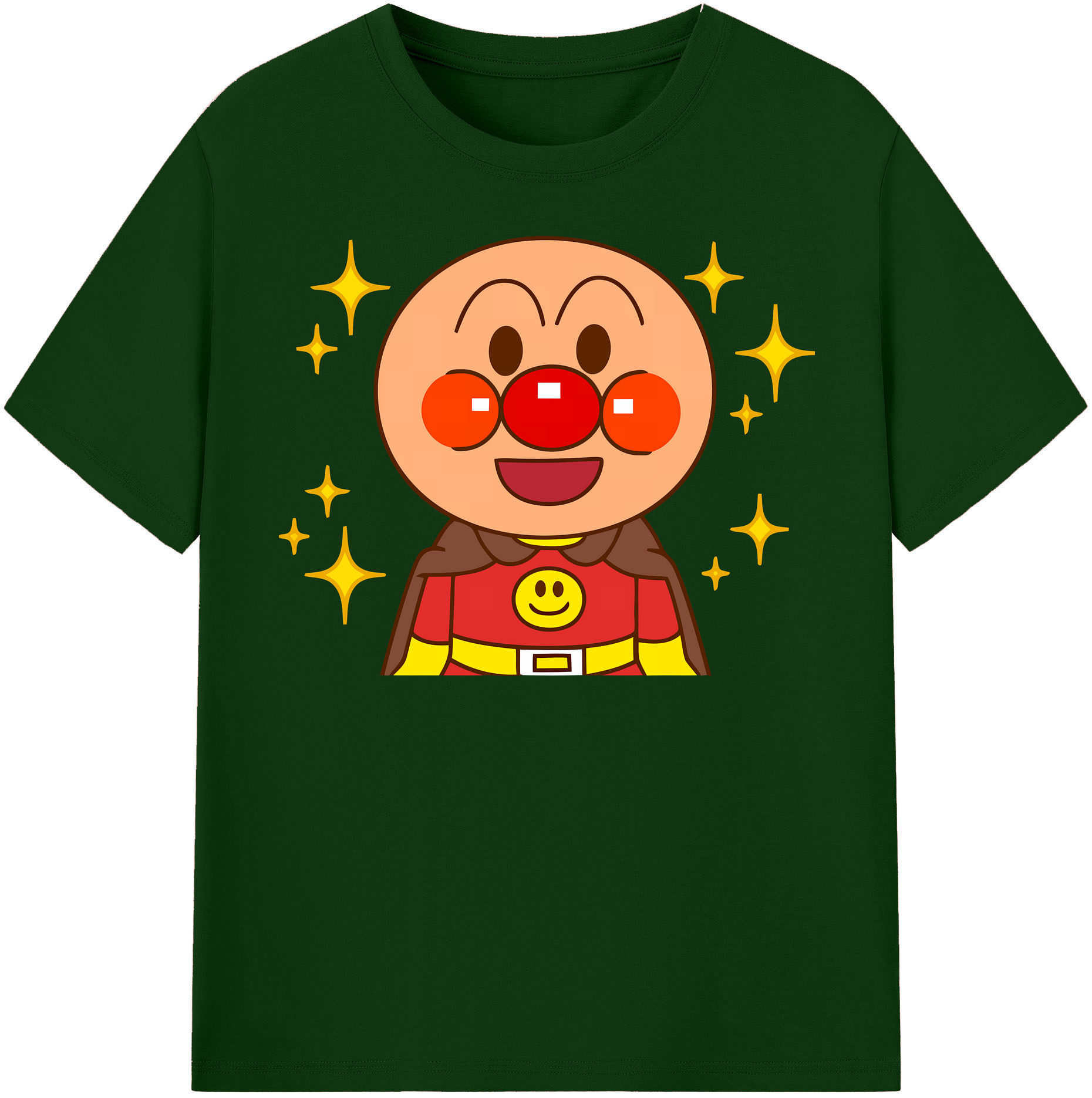（画像用） アンパンマン Anpanman 綿100％半袖Tシャツ（フロントプリント）